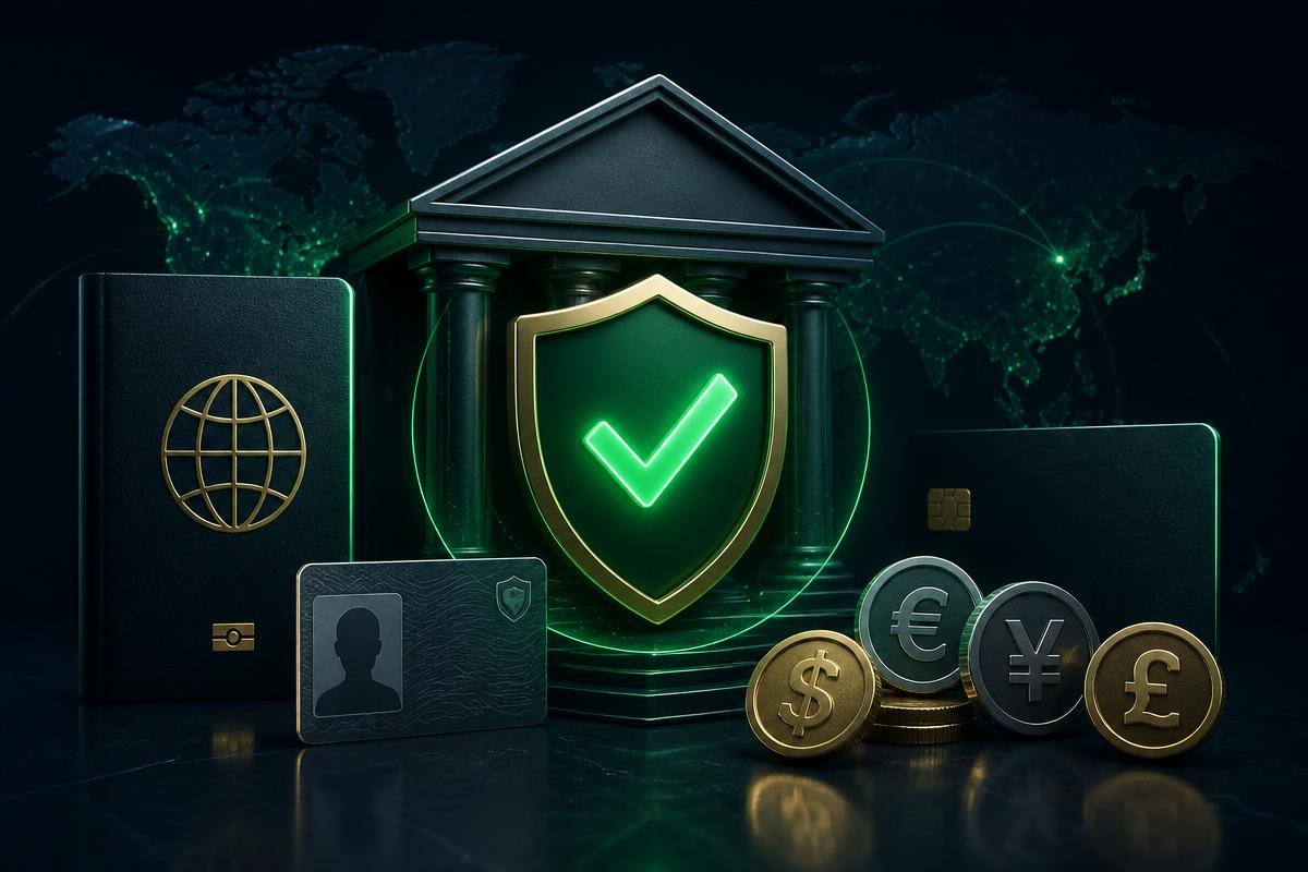 Verified business account documents, ID checks and multi-currency banking